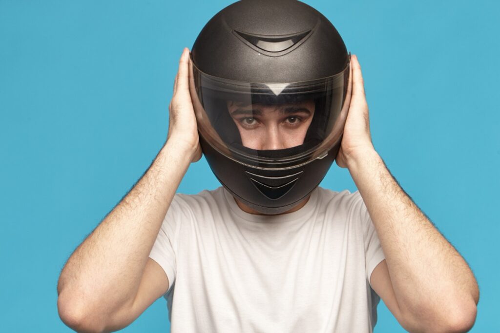 fungos no capacete